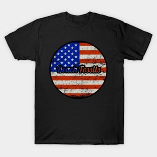 Beach Fossils / USA Flag Vintage Style T-Shirt